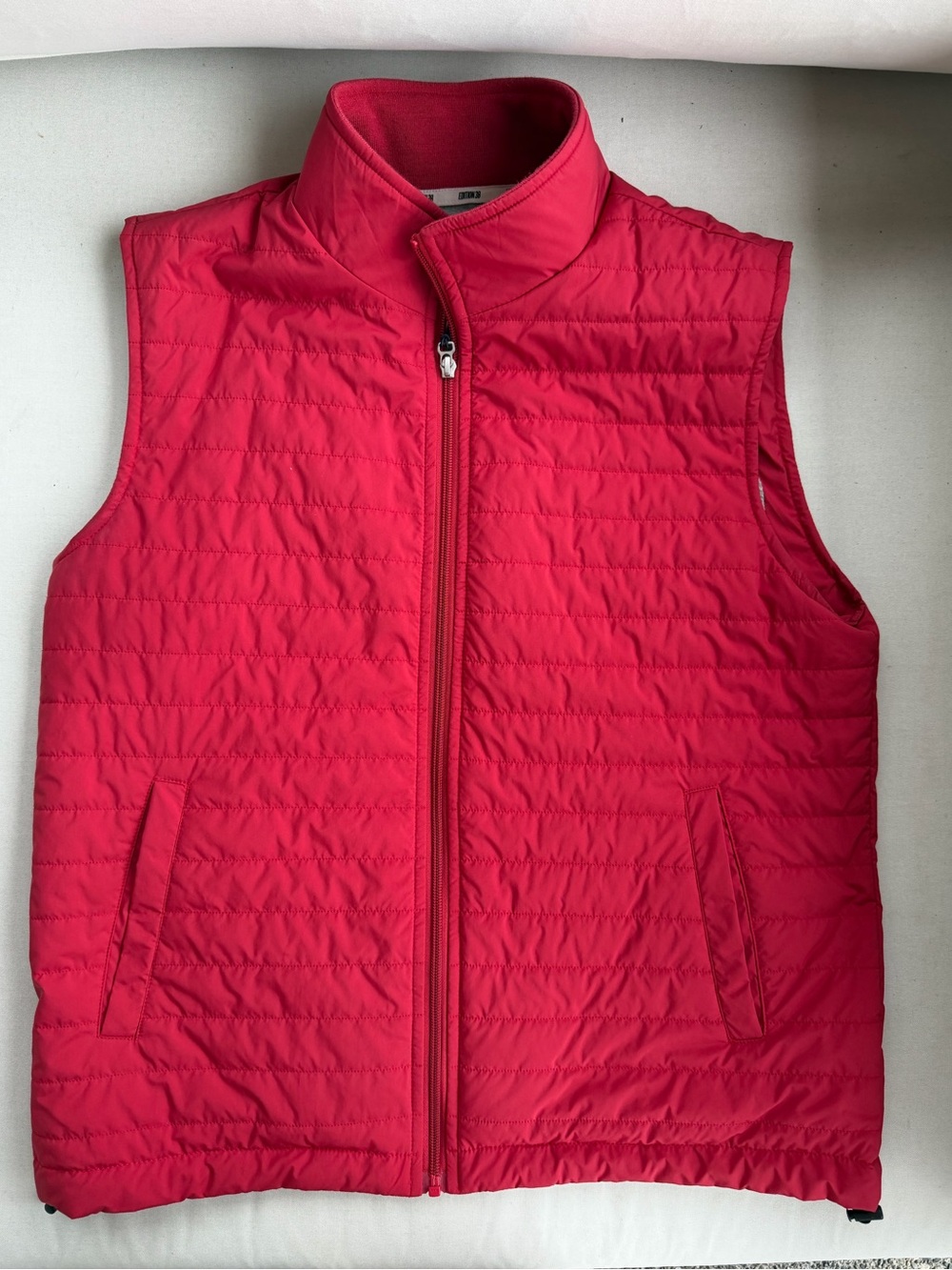 Scappino Lightweight Quilted Vest – Men's Size L – Red